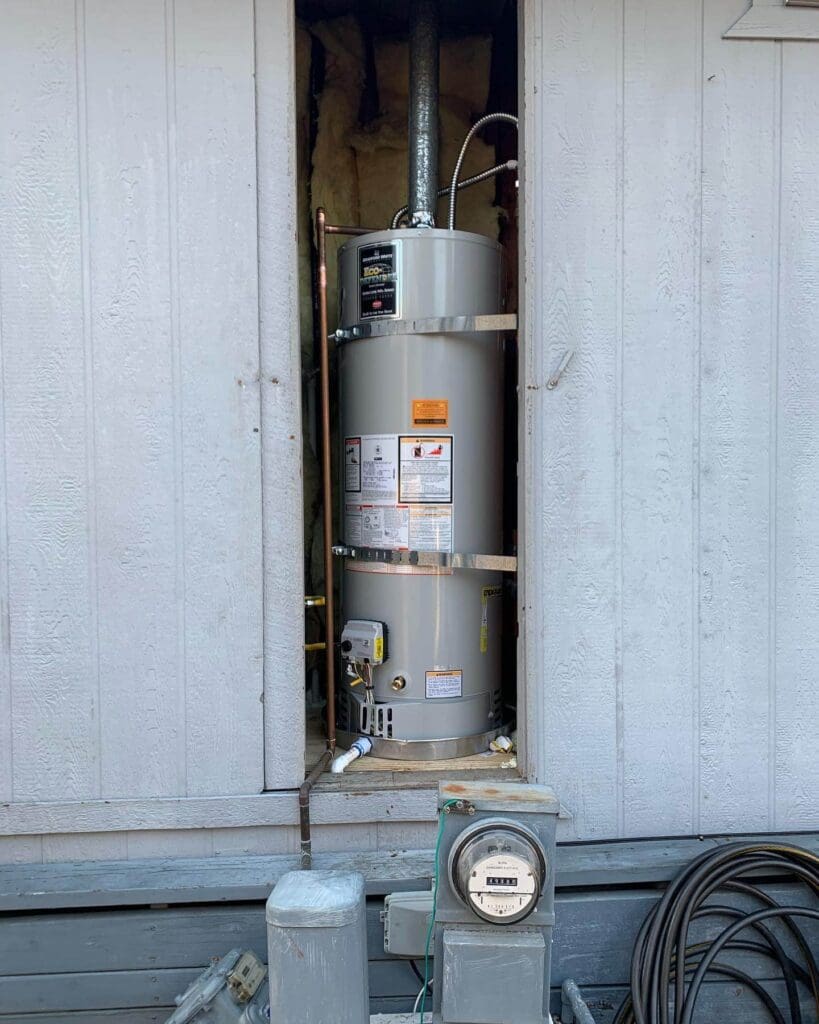 water heater plumbing